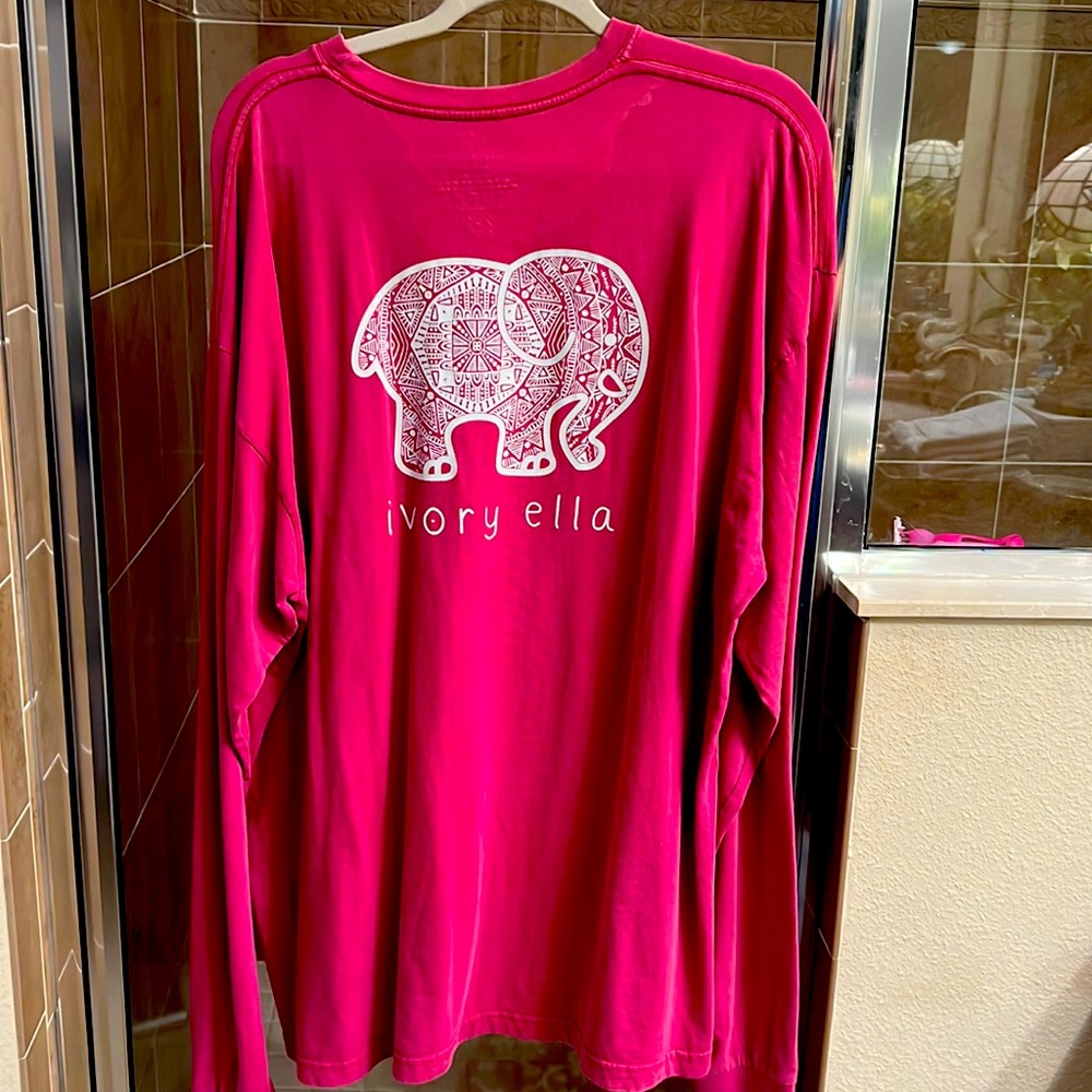 Ivory Ella Elephant Long Sleeve Tee XXL